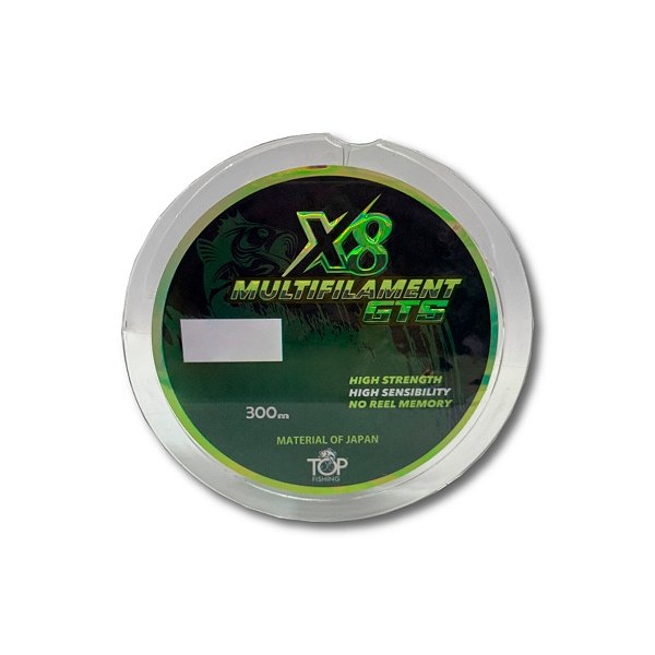 Linha de Pesca Multifilamento GTS 8x 300m - Top Fishing