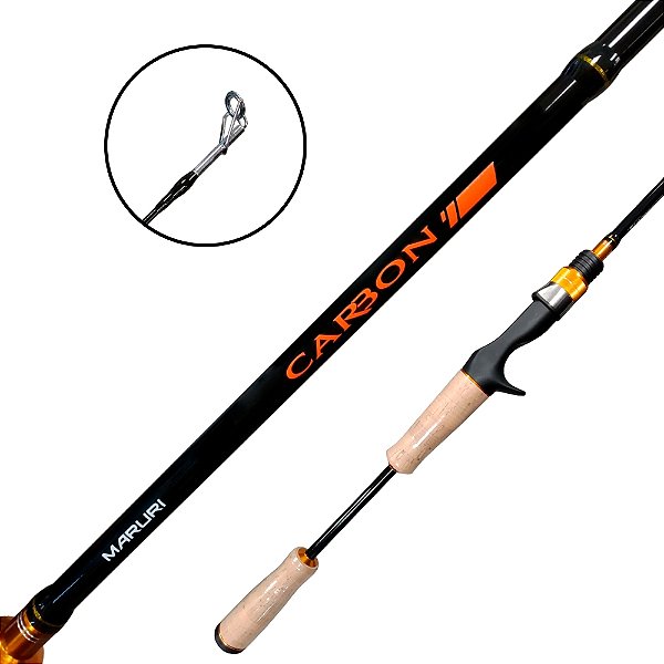 Vara para Carretilha Carbon CB 1,85m 15-30 Lbs Inteiriça - Maruri