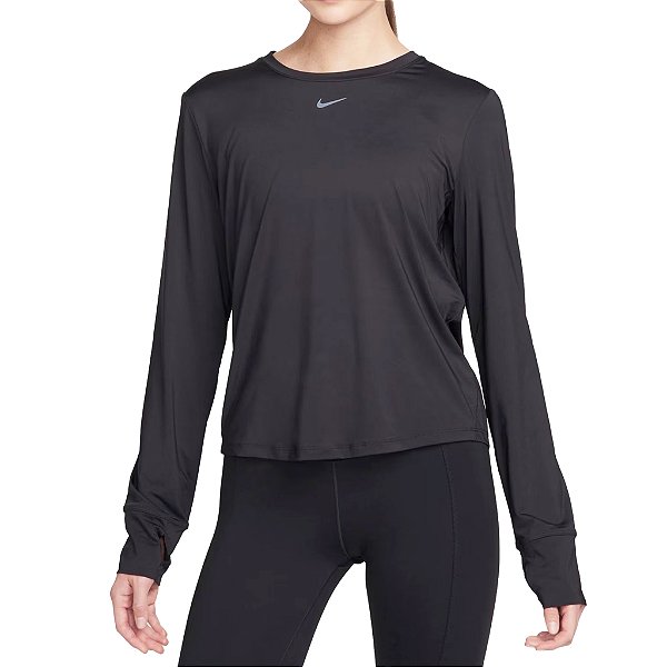 Camiseta Feminina Manga Longa Trainng Preto - Nike