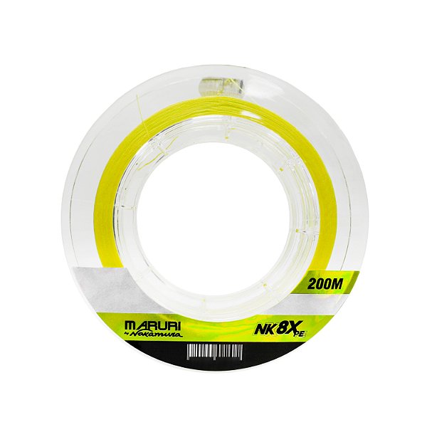 Linha de Pesca Multifilamento NK 8x 200m Amarela - Maruri