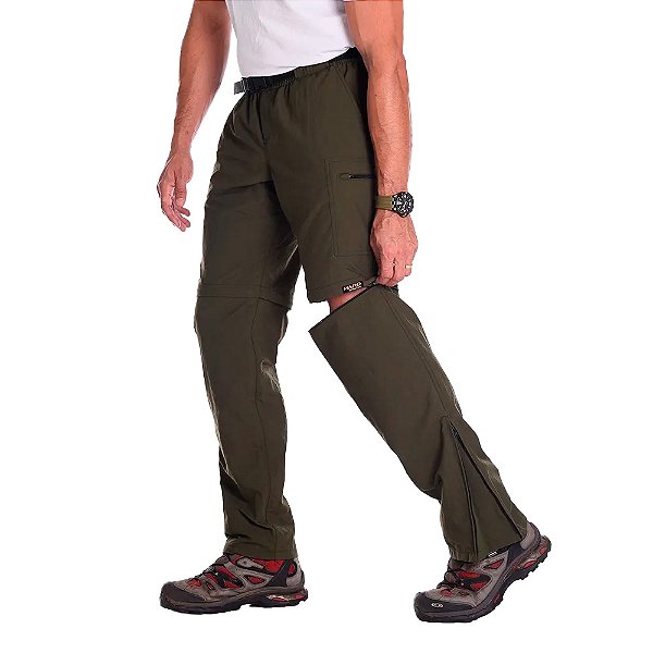 Calça Bermuda Bio Masculina Verde Musgo - Hard Adventure