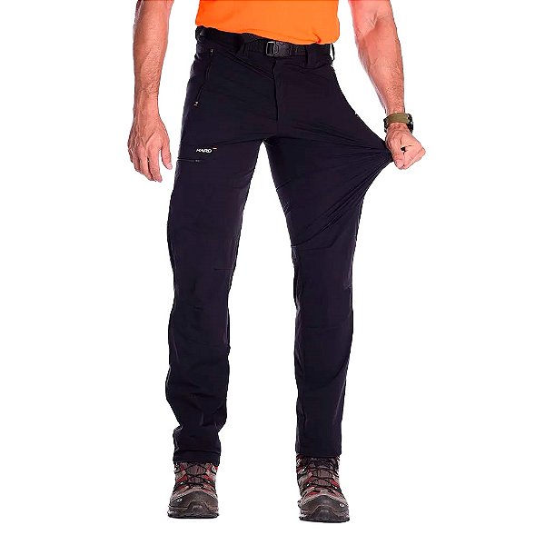 Calça Masculina Hard Elastic Summit Trekking Preto Emana - Hard Adventure