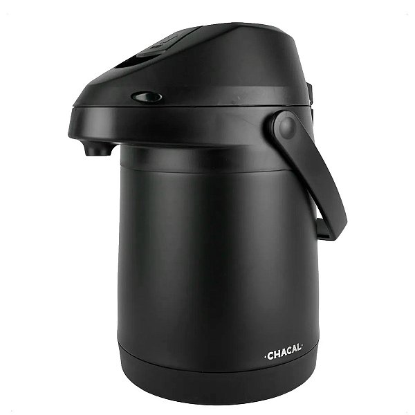 Garrafa Térmica em Aço Inox 2,5 Litros Preta - Chacal