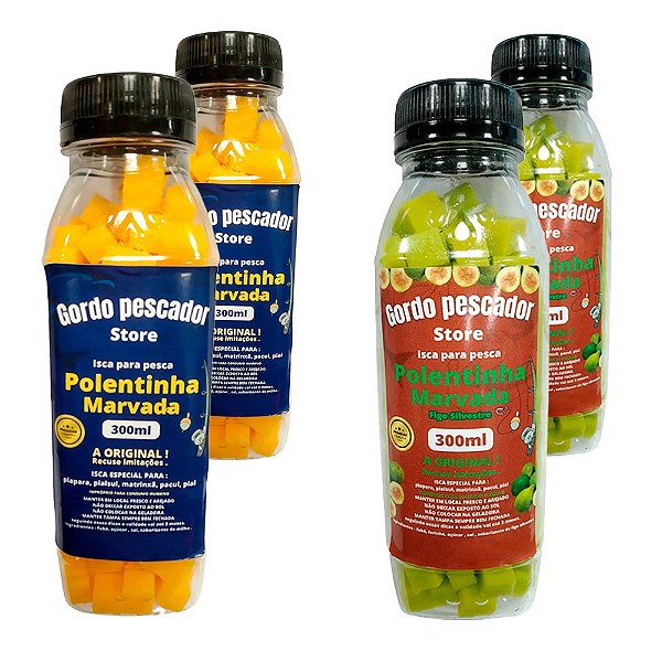 Kit Isca Polentinha Marvada 2 Tradicional + 2 Figo Silvestre