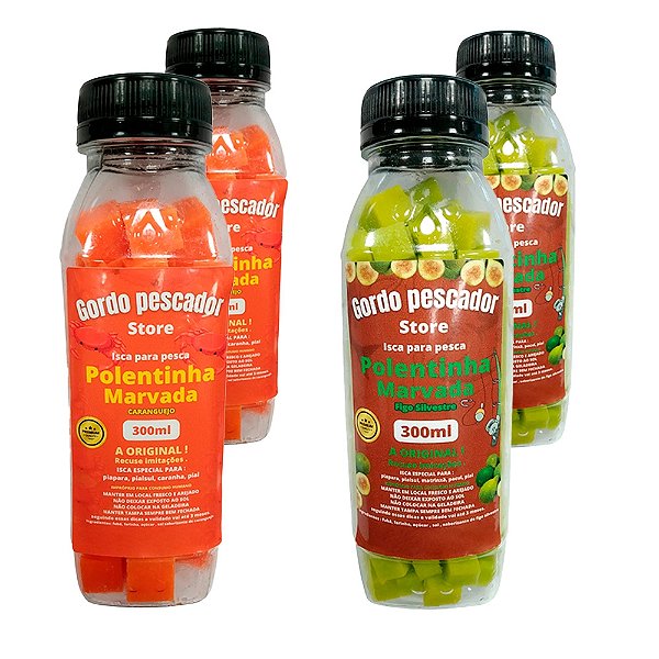 Kit Isca Polentinha Marvada 2 Caranguejo + 2 Figo Silvestre