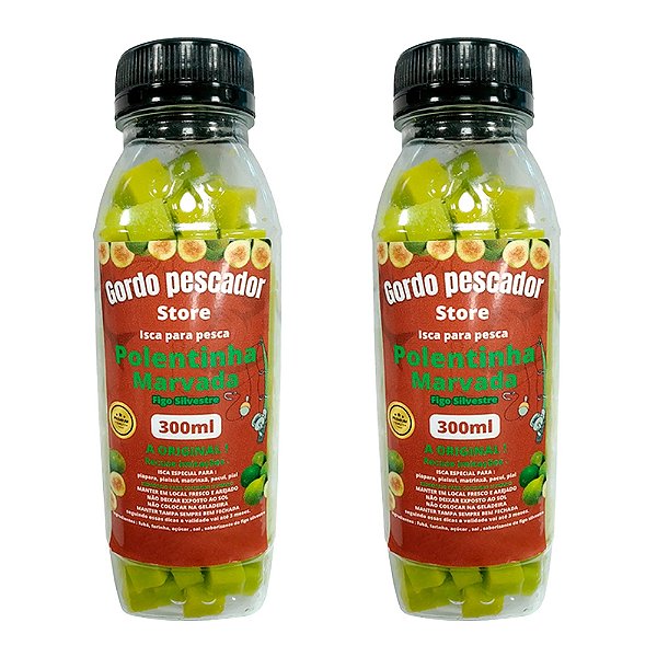 Kit 2 Isca Polentinha Figo Silvestre 300ml - Gordo Pescador