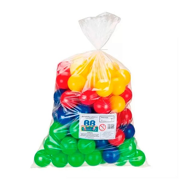 Kit 100 Bolinhas Plásticas Coloridas Infantil - Dispropil