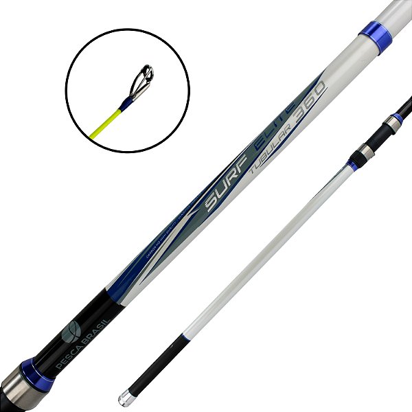 Vara de Pesca Para Molinete Surf Elite 3,60m 3 Partes - Pesca Brasil