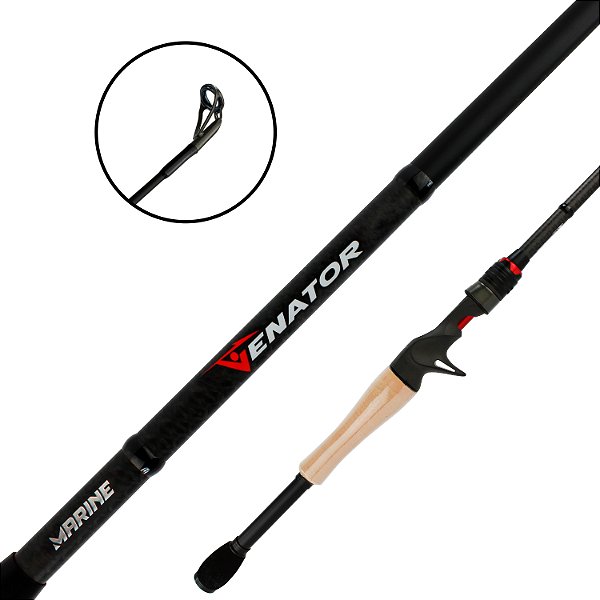 Vara de Pesca Para Carretilha Venator Johnny Hoffmann Inteiriça - Marine