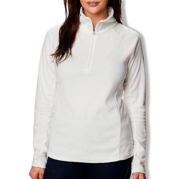 Blusão Feminino Fleece Glacial™ IV 1/2 Zíper Sea Salt - Columbia