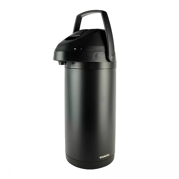 Garrafa Térmica Inox Preta 5 Litros - Chacal