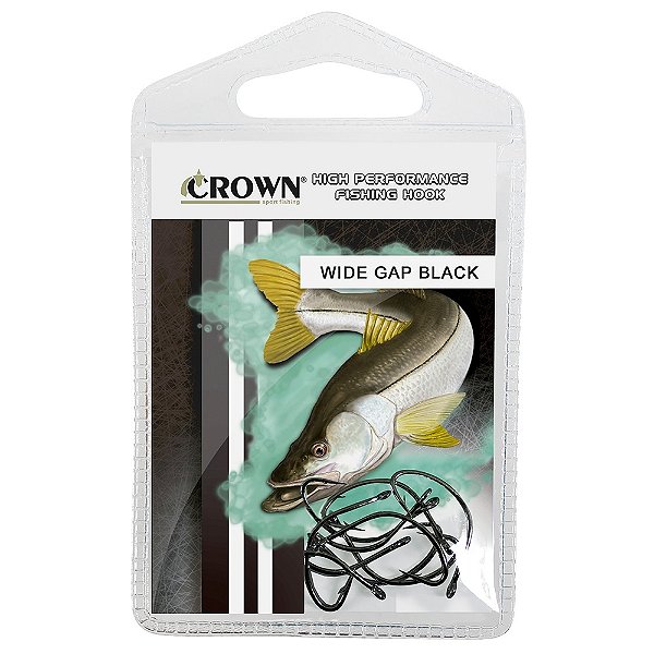 Anzol Crown Wide GAP Black N° 6  C/10 - Crown
