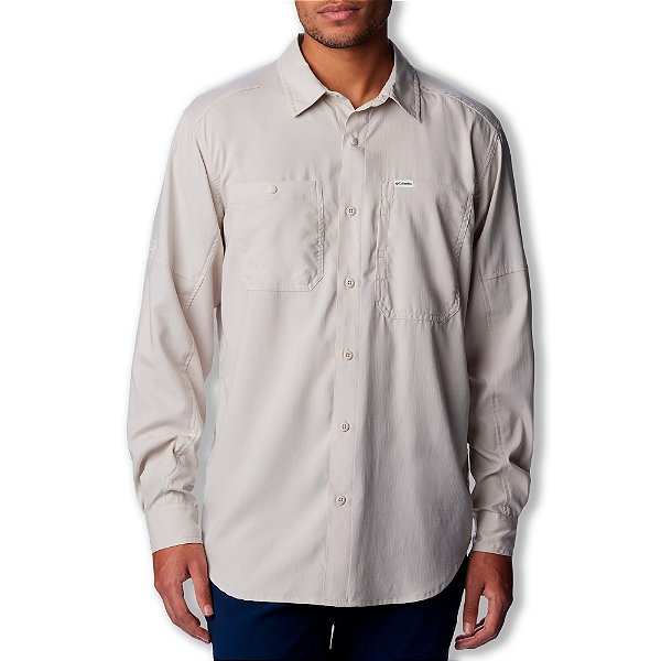 Camisa Masculina Silver Ridge™ II Utility Lite M/L Dark Stone - Columbia