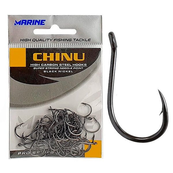 Anzol Chinu Black Nickel - Marine