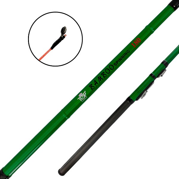 Vara de Pesca para Molinete Bamboo Spinning 2 Partes - Top Fishing