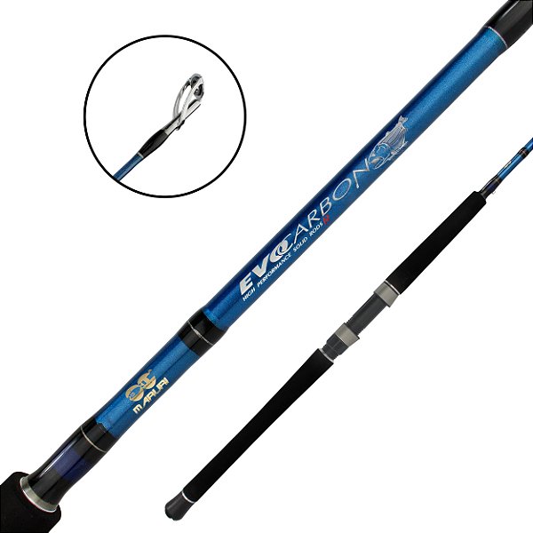 Vara de Pesca para Molinete Evo Carbon-R Inteiriça - Maruri