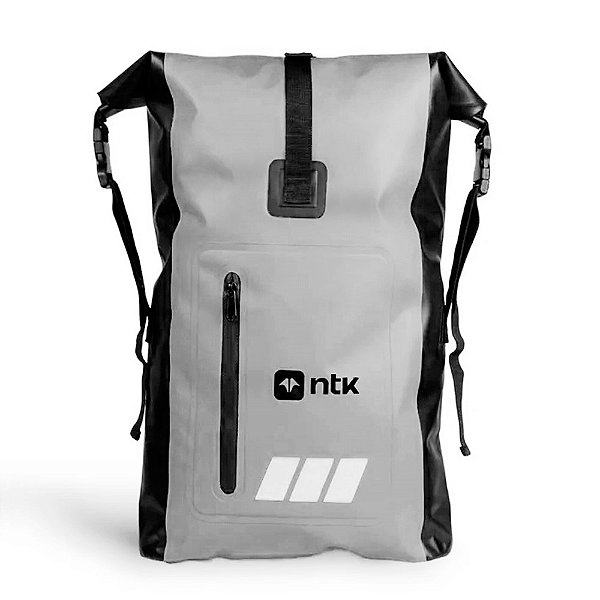 Mochila Duffle BK para Viagens 20L Cinza e Preto - Nautika