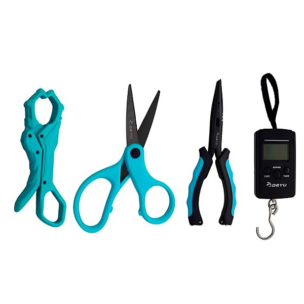 Kit Pesca Balança Eletronica Alicate Pega Peixe Alicate de Pesca Tesoura DYZ001 - Deyu