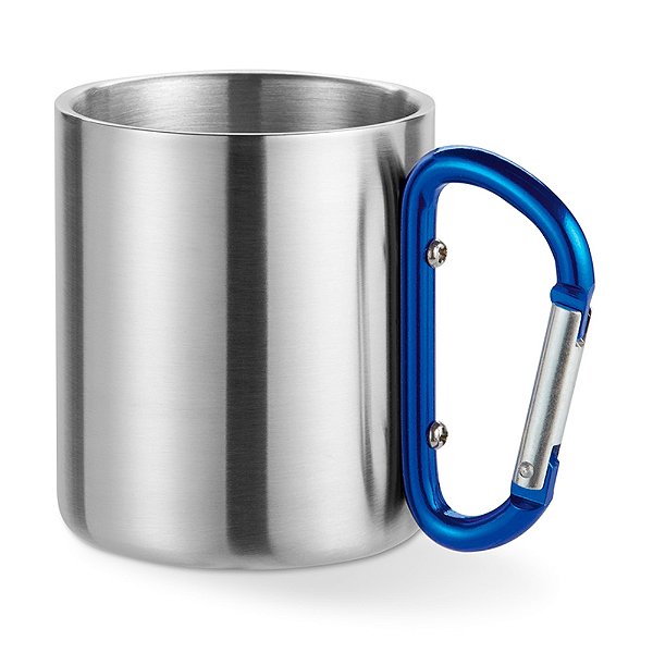 Caneca com Mosquetão Inox 220ml Sortido - Ke Home