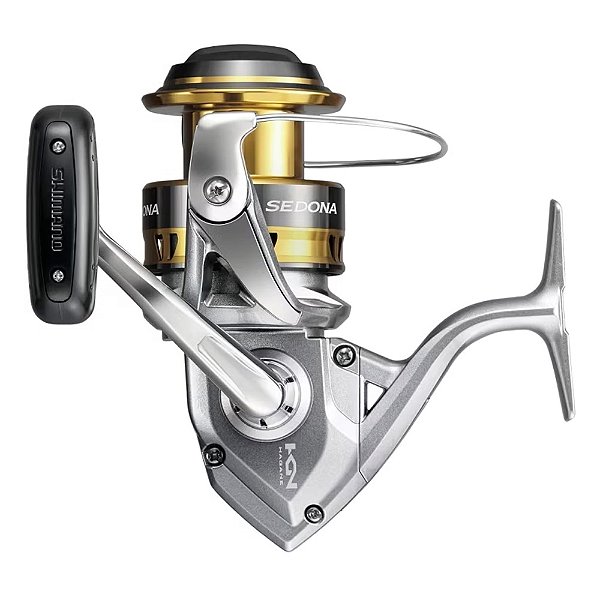 Molinete Ambidestro Sedona F1 8000 Grafite / Alumínio 3 + 1 Rolamentos - Shimano