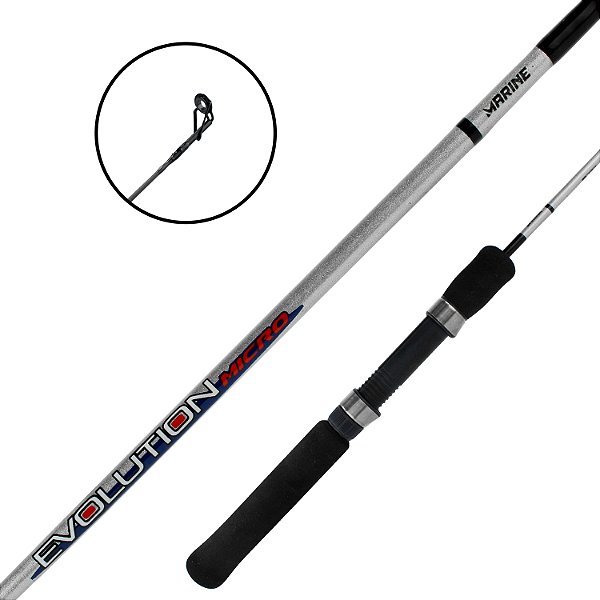 Vara Para Molinete Evolution Micro 1,55m 8-15 Lbs Inteiriça - Marine