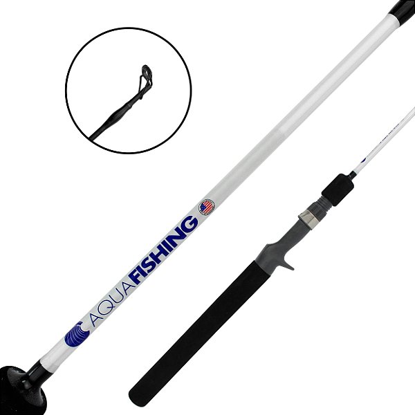 Vara para Carretilha Gladiador 1,40m 6-12 Lbs 2 Partes - Aquafishing