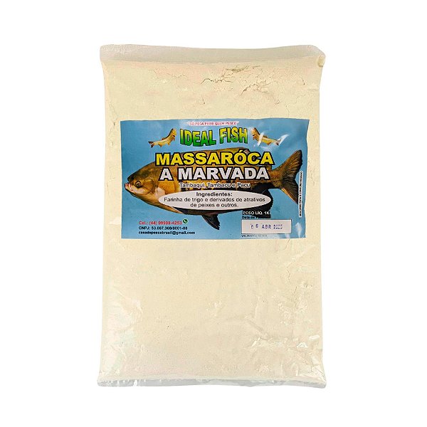 Massa Branca Para Pesca Massaroca A Marvada 1kg - Ideal Fish
