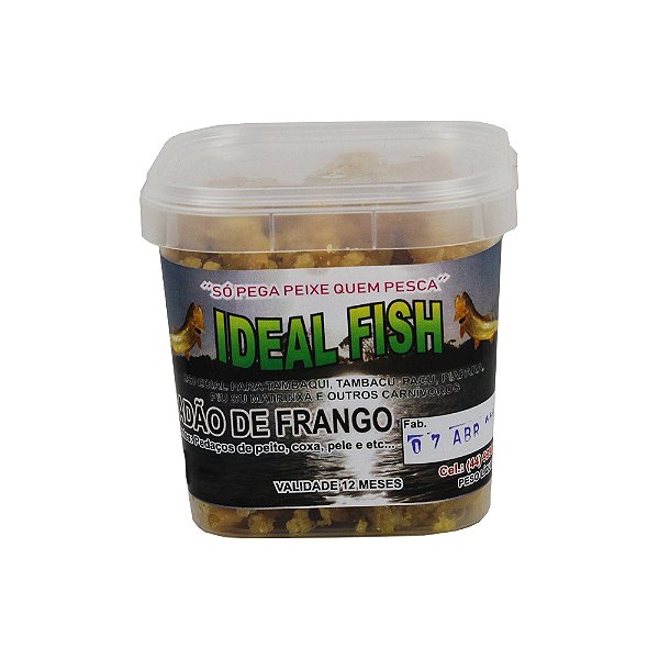 Isca Natural Picadão De Frango - Ideal Fish