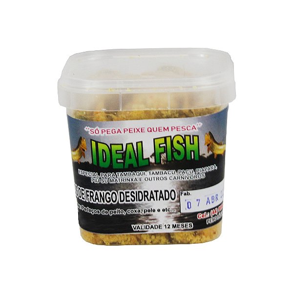 Isca Natural Miúdo De Frango Desidratado - Ideal Fish
