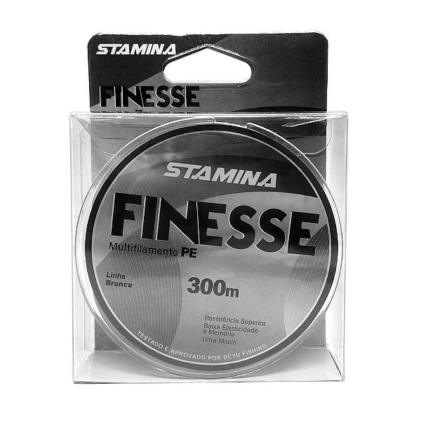Linha de Pesca Multifilamento Stamina Finesse Branca 300m - Deyu
