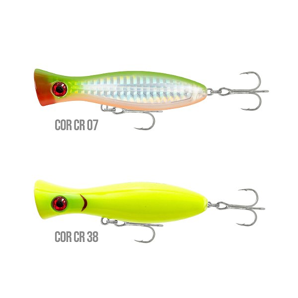 Isca Artificial Superfície Fat Popper 120 - Crown