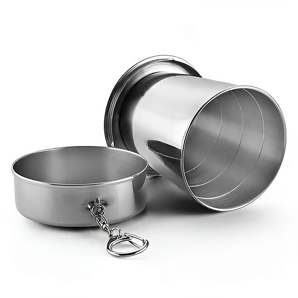 Copo Retrátil Aço Inox 250ml - Dispropil