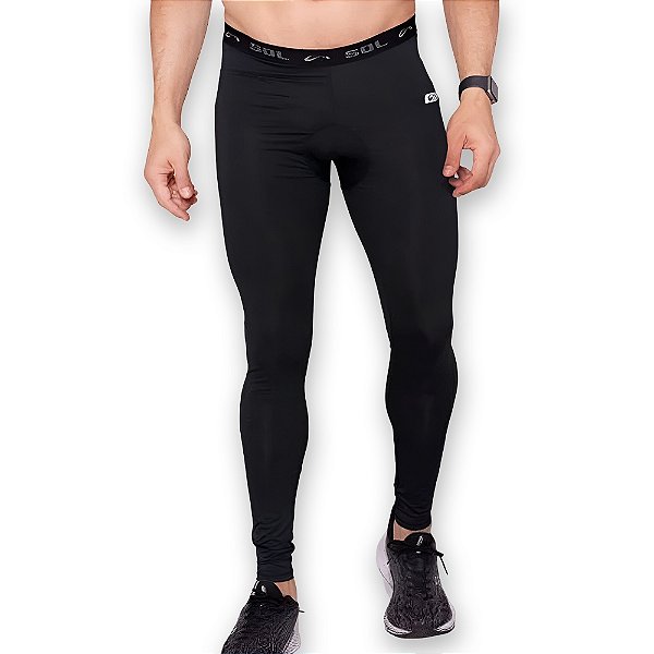 Legging Masculina Segunda Pele Warm Preto - Sol