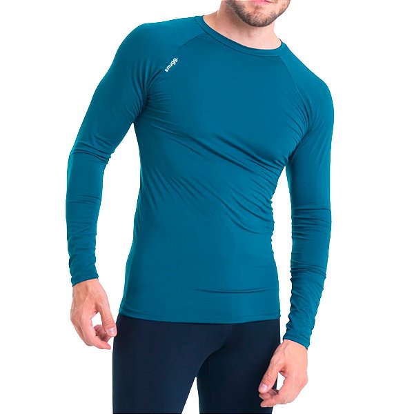 Camiseta Térmica Segunda Pele Proteção UV50+ Verde - Snugg