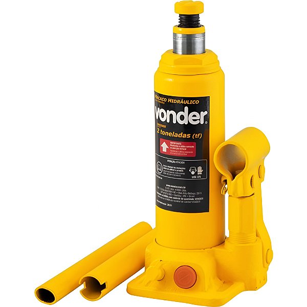 Macaco Garrafa Hidraulico Capacidade 2 Toneladas - Vonder