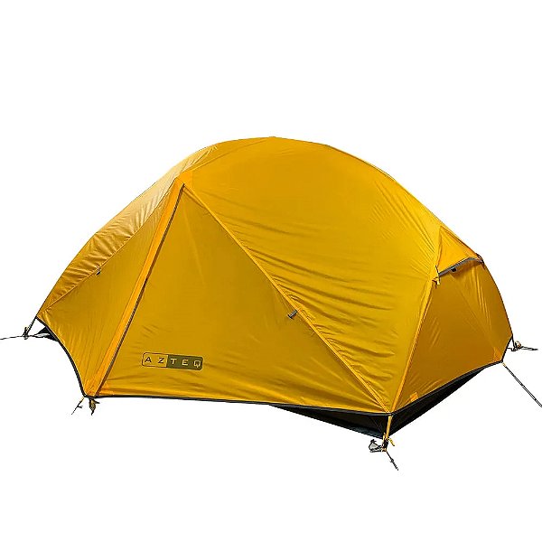 Barraca Camping 2 Pessoas Laranja Viento 6000mm com Sobreteto - Azteq
