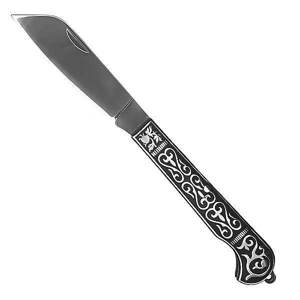 Canivete Pica Fumo Inox SLK-D08 Arabesco - Luatek