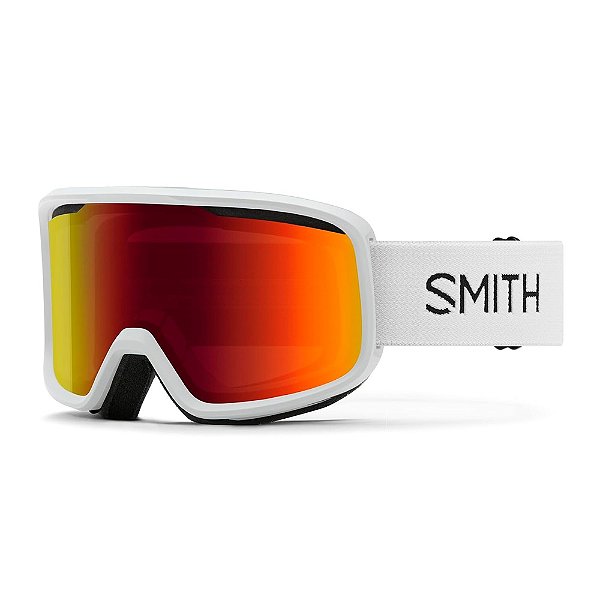 Oculos Snow Adulto Frontier Branco Amarelo Espelhado - Smith