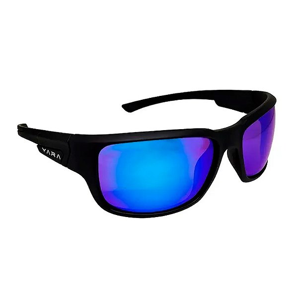 Óculos De Sol Polarizado Floating Dark Vision F0203 Lente Interna Marrom Com Azul - Yara