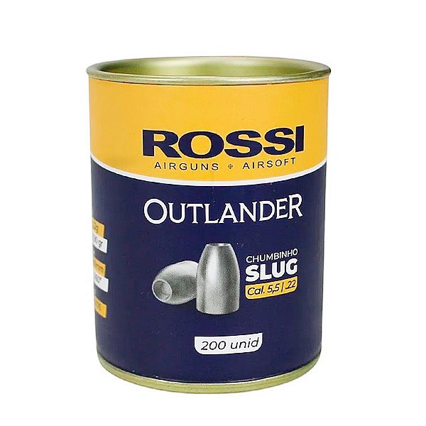 Chumbinho Slug Outlander 5.5mm 200un - Rossi