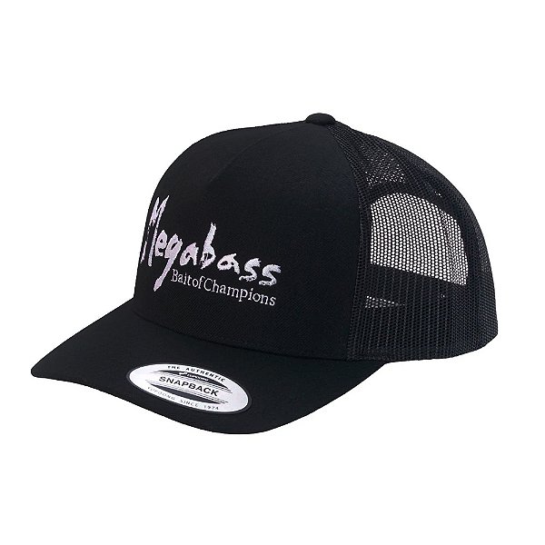 Boné Bush Trucker Black White - Megabass
