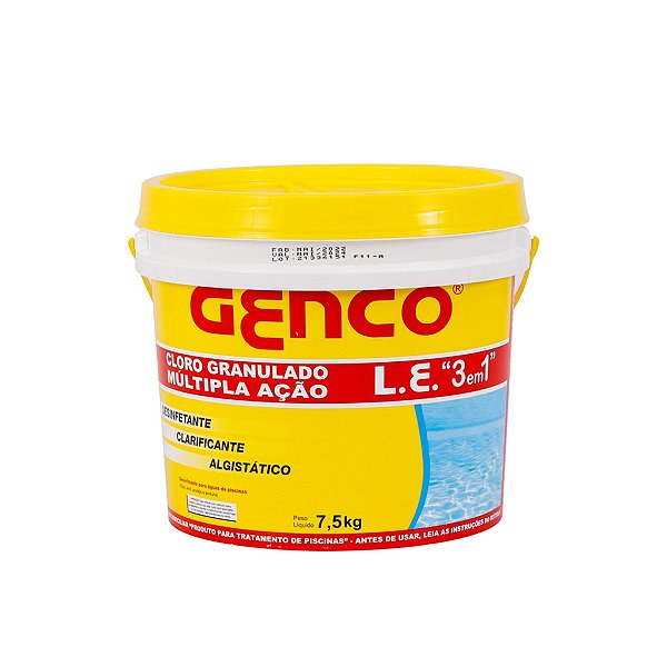 Cloro Granulado LE 7,5kg - Genco