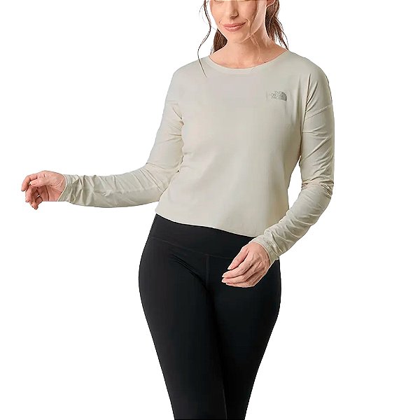 Camiseta Feminina ML Hyper Tee Crew Off  - The North Face