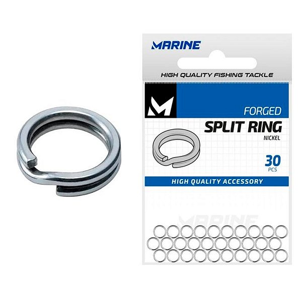 Argola Split Ring Nickel C/30 - Marine
