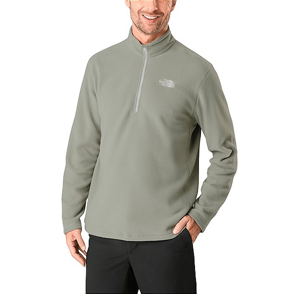 Jaqueta Fleece Masculino Glacier 1/4 Zip Clay Grey - The North Face