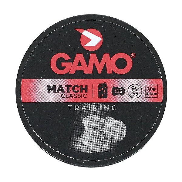 CHUMBINHO GAMO MATCH DIABOLO 125UN 5.5MM