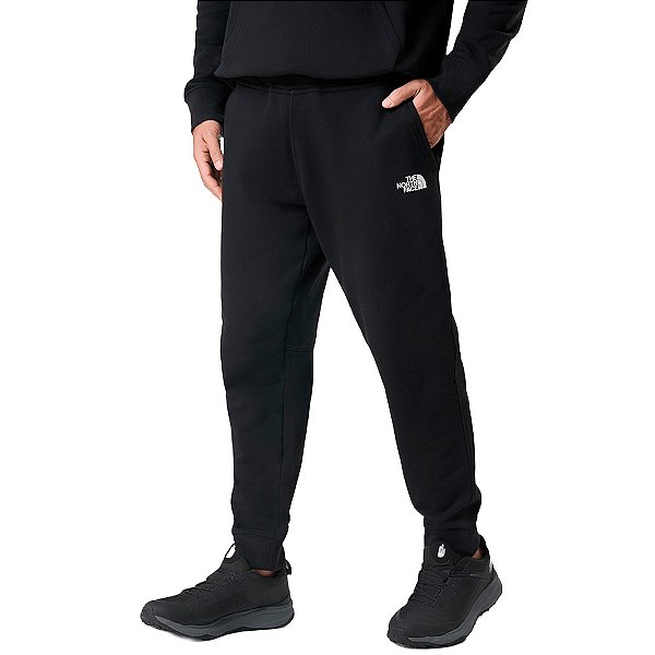 Calça Masculina Logo Cuffed Preto - The North Face