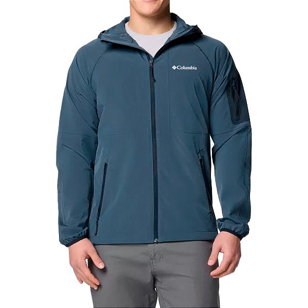 Jaqueta Masculina Tall Heights™ Softshell com Capuz Azul - Columbia