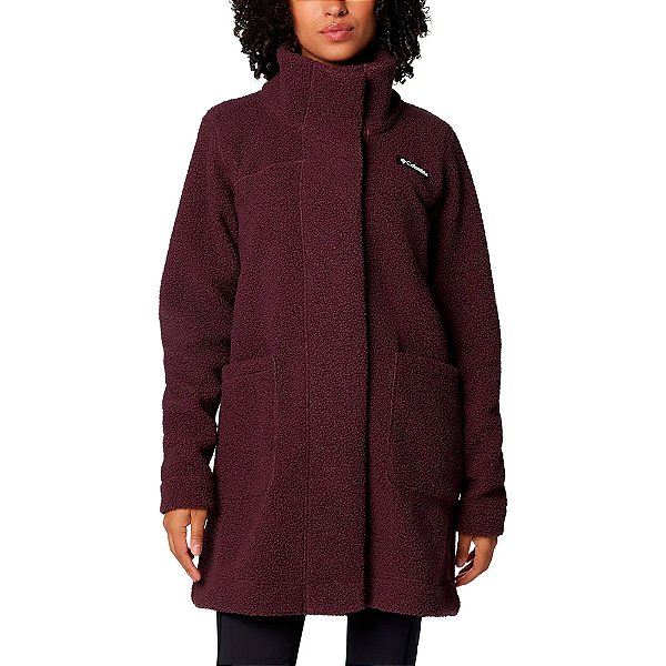 Jaqueta Feminina Panorama™ Longa Moonvista Marsala - Columbia
