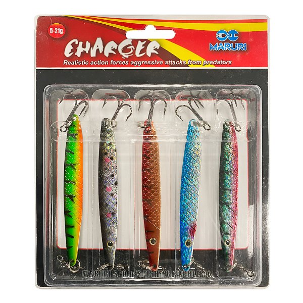 Kit Isca Colher Charge Lures C/5und 21g - Maruri